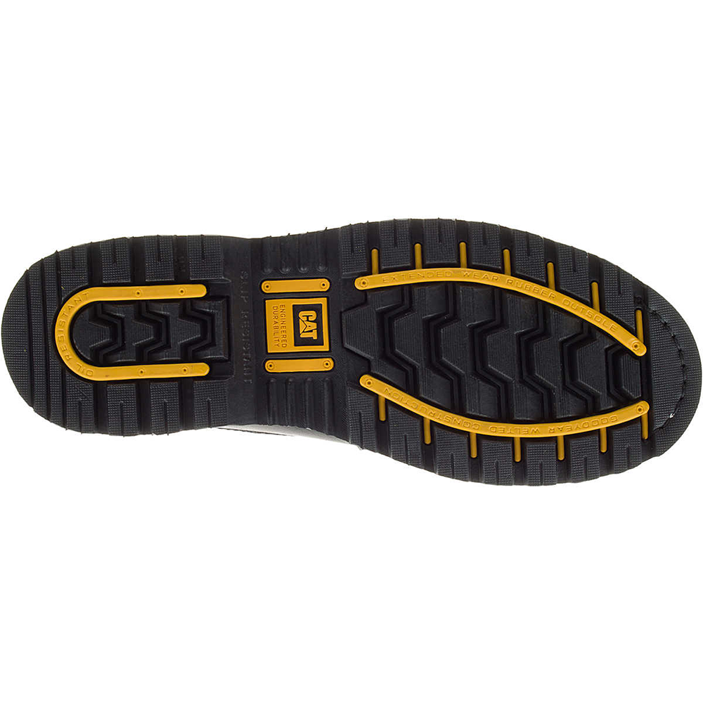 Chaussures De Travail CAT Holton S3 HRO SRC - Sécurité Cuir - Antidérapantes